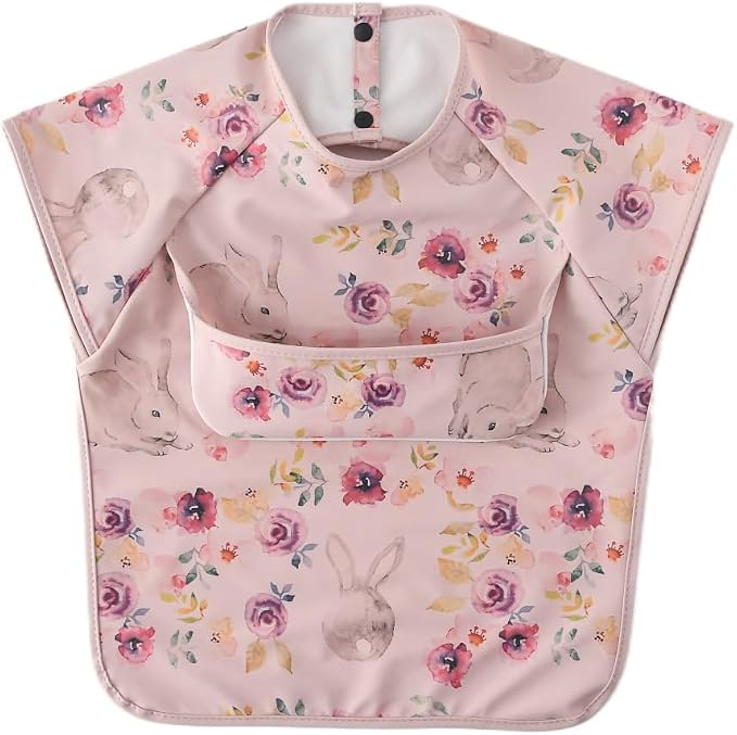 Waterproof Baby Bibs, Infant Toddler Extra Cover Feeding Bib by GZMM