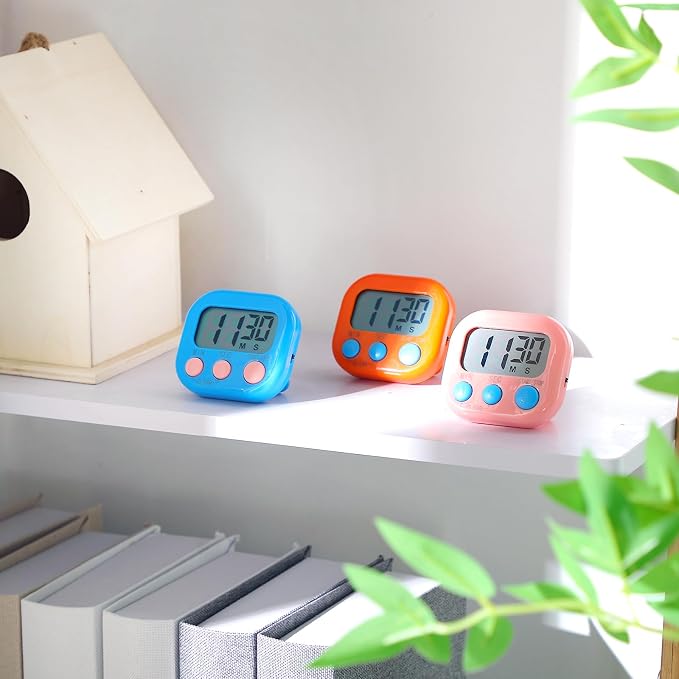 Weewooday 50 Pcs Large Classroom Timers Stopwatch Magnetic Kitchen Digital - Image 6