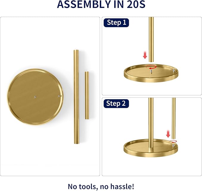 Jesginboo Paper Towel Holder Countertop, Paper Roll Holder - Image 5