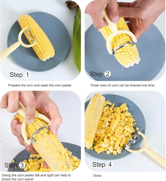 Carrot Peelers, Kitchen Vegetable Peeler Set, Including orange peeler, Corn - Image 2