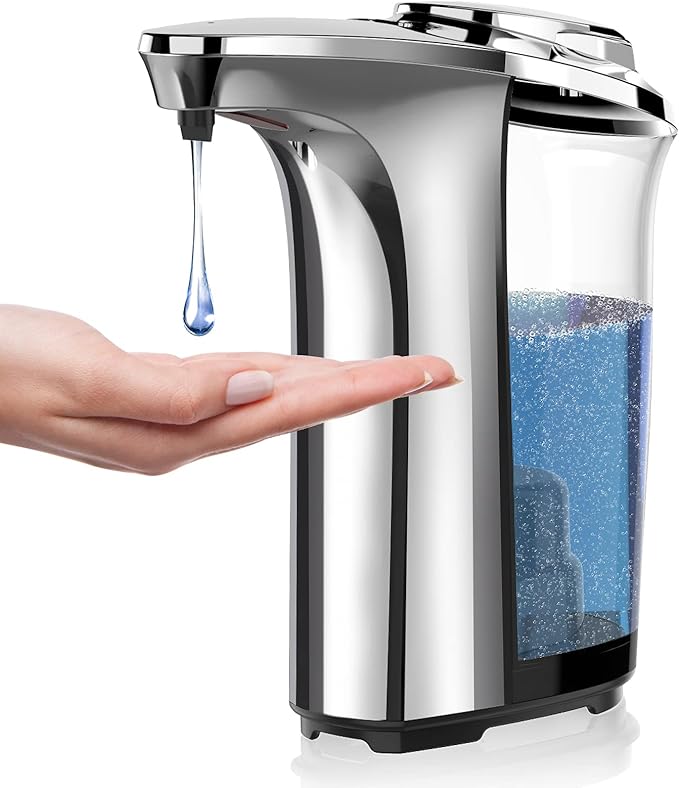 PZOTRUF Automatic Soap Dispenser, Touchless Dish Soap Dispenser 17oz/500ml by PZOTRUF-EnjoyCleanerLife