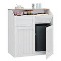 YATINEY Double Trash Cabinet, 20 Gallon Freestanding Trash Can Cabinet by Yatiney