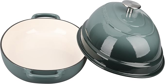 EDGING CASTING Enameled Oval Cast Iron Dutch Oven Pot - Image 6