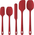 ChefAide 5 Pieces Silicone Spatula Set, Food Grade Rubber Spatula, Upgrade by ChefAide
