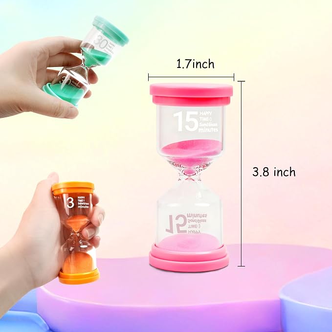Sand Timer Set 3/5/10/15/30 Minutes - Image 2