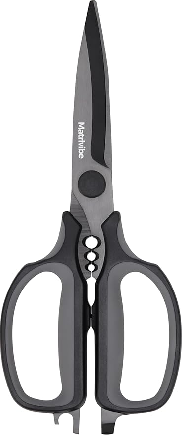 Heavy Duty Kitchen Shears, All Purpose Herb and Kitchen Scissors by Matrlvibe
