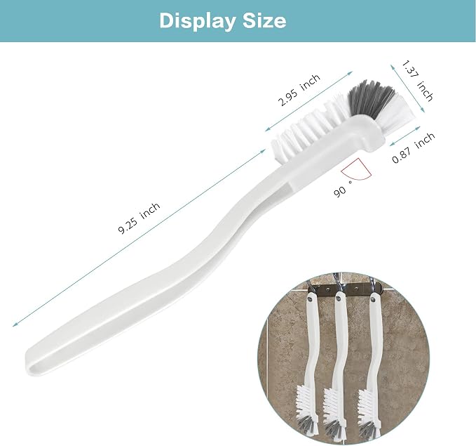 8 Pcs Dish Brush Bottle Bathroom Scrub Brushes Kitchen Cleaning Brush Right - Image 7
