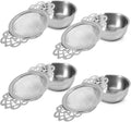 Picowe 4 Pack Tea Strainer Bowl, Stainless Steel Sliver Tea Strainers by Picowe