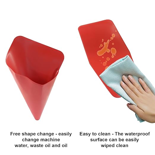 Flexible Foldable Oil Funnel, General Reusable Oil Change Draining and Filling - Image 5