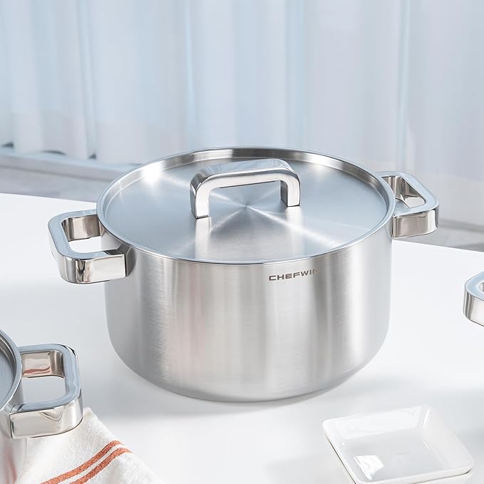 316 Stainless Steel 6 Quart Soup Pot - Image 2