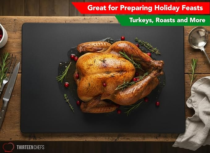 Thick XL 24x18 Plastic Cutting Board 0.75 Inch Thick, Extra Large NSF - Image 5