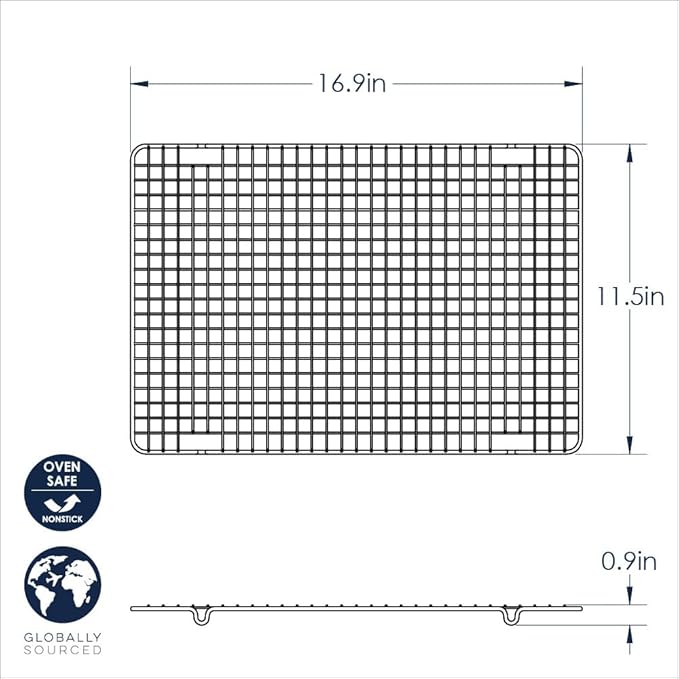 Nordic Ware 43343 Oven Safe Nonstick Baking & Cooling Grid, One Size - Image 5
