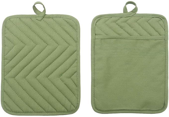 Anyi Heat Resistant Pot Holders, Cotton Hot Pads - Image 3