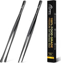 HOTEC Kitchen Tweezers Tongs Stainless Steel Professional Chef Tweezers by Hotec