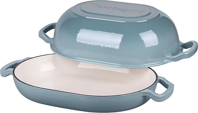 VORRINGARD Enameled Cast Iron Sourdough Bread Oven, Dutch Oven, Loaf Cast Iron - Image 5