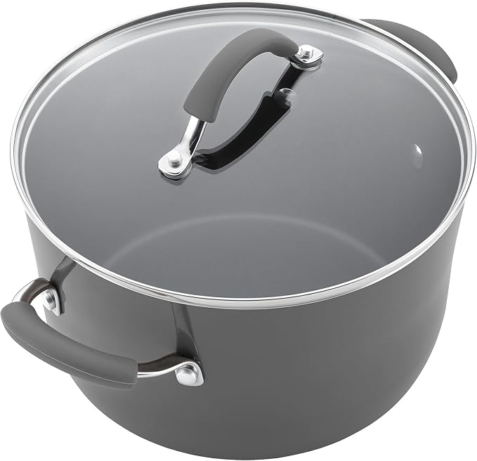 Rachael Ray - 16802 Rachael Ray Cucina Nonstick Cookware Pots and Pans Set - Image 12