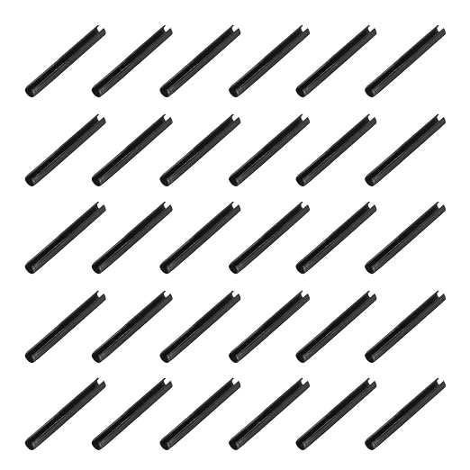 MECCANIXITY 120Pcs Slotted Split Roll Pins 2/25 Inch Dia. 4/5 Inch Length Steel by MECCANIXITY