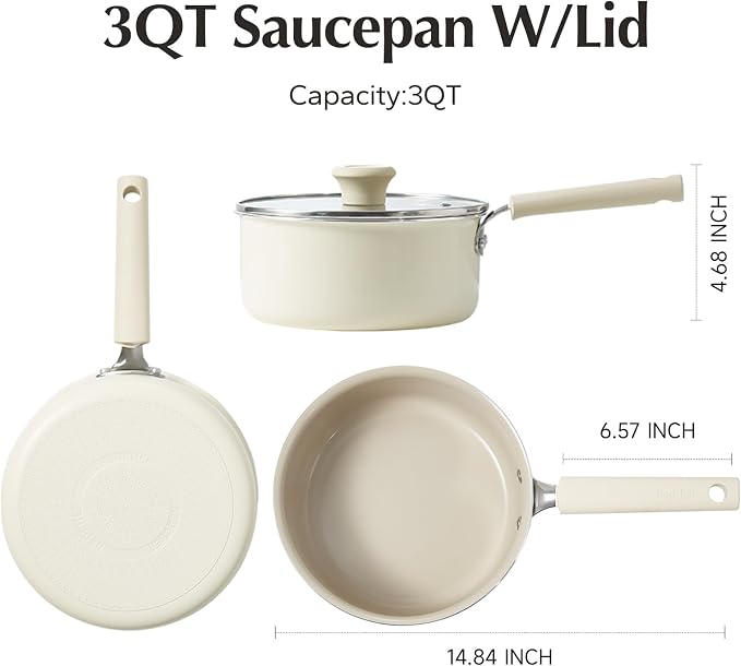 Redchef Ceramic Nonstick Saucepan - Image 7