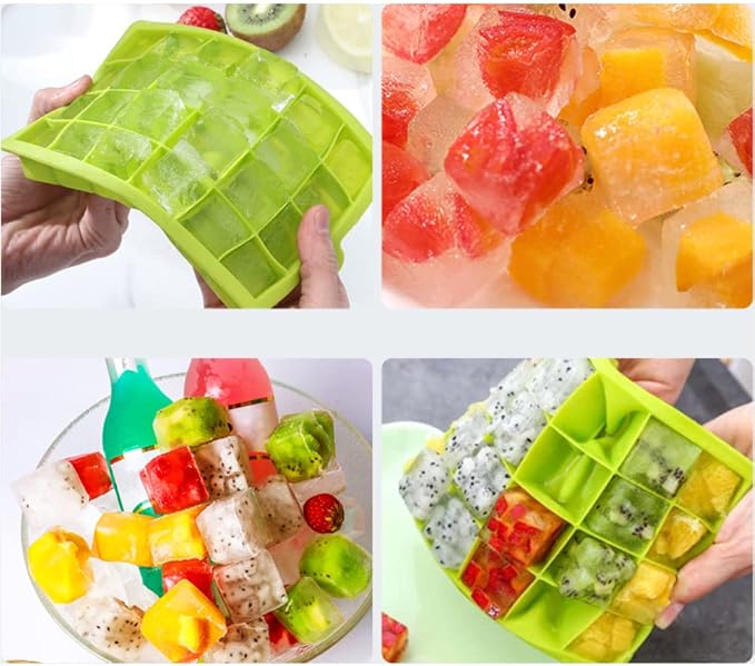 TAO CICADA Ice Cube Tray, 3 Pack Silicone Ice Cube Molds, Ice Cube Trays - Image 6