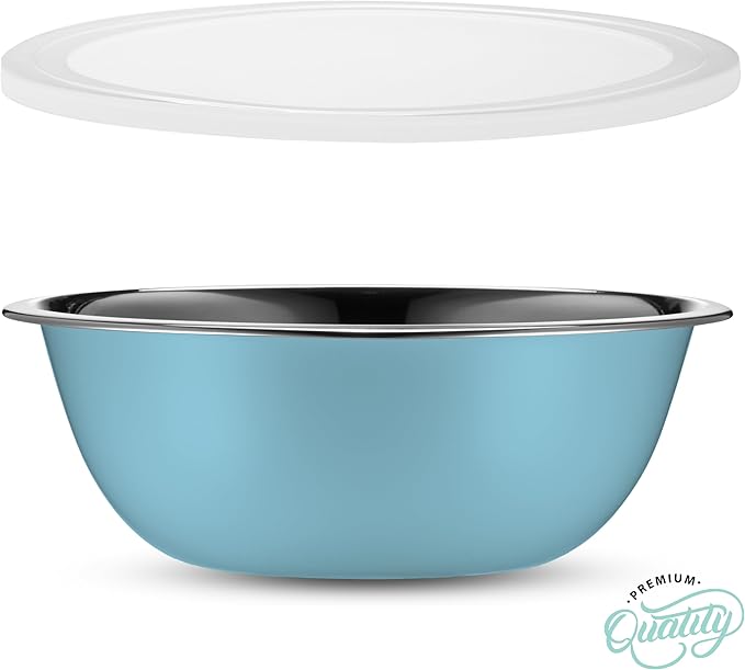 WHYSKO Stainless Steel Mixing Bowl Set, 10 Piece Stainless Steel Mixing Bowls - Image 7