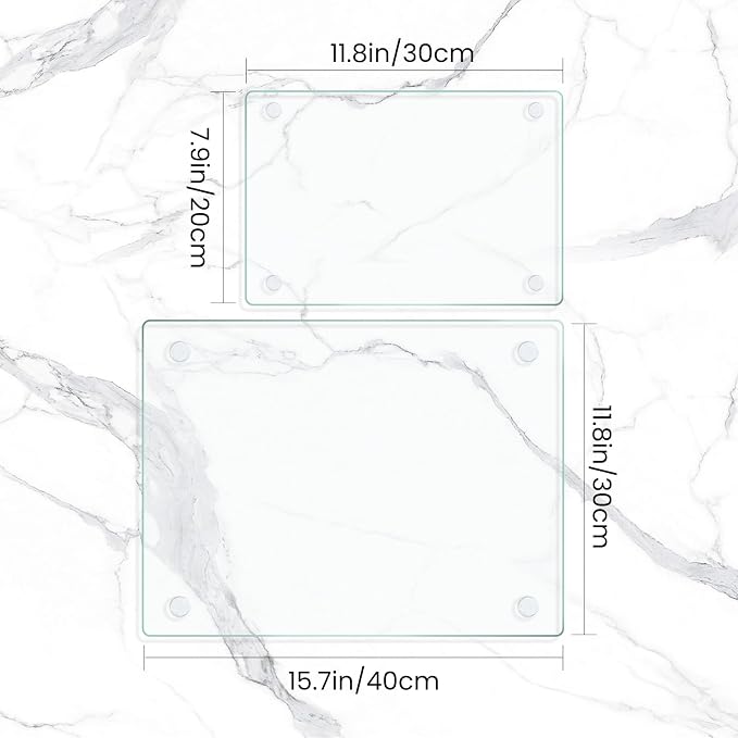 Mymonfif Tempered Glass Cutting Board - Image 2