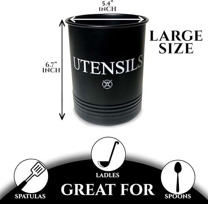 Utensil Holder Large Crocks Kitchen - Image 4