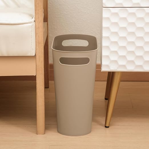 rejomiik Small Trash Can, Slim Garbage Can Plastic Waste Basket - Image 3