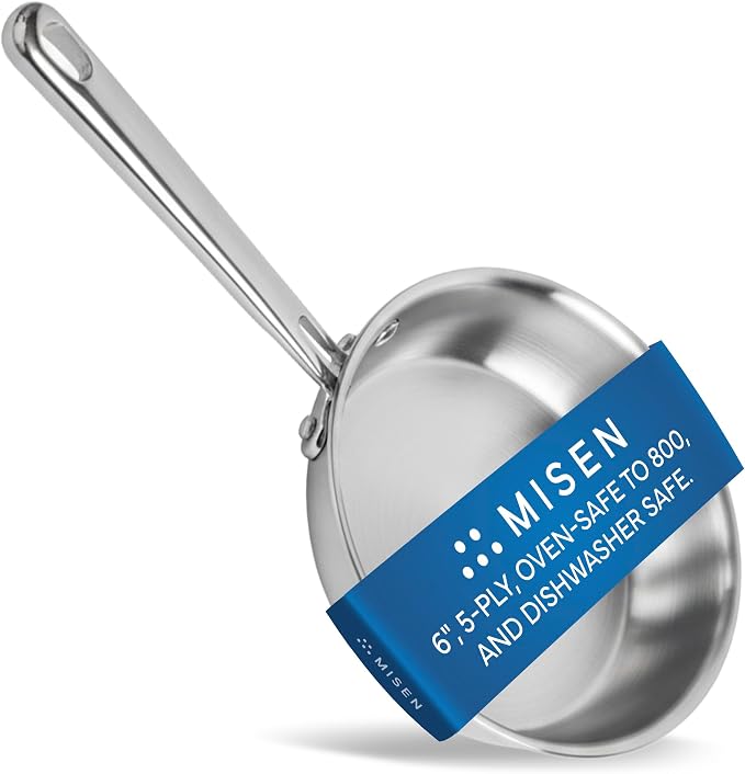 Misen 5-Ply Stainless Steel 6" Frying Pan by Misen