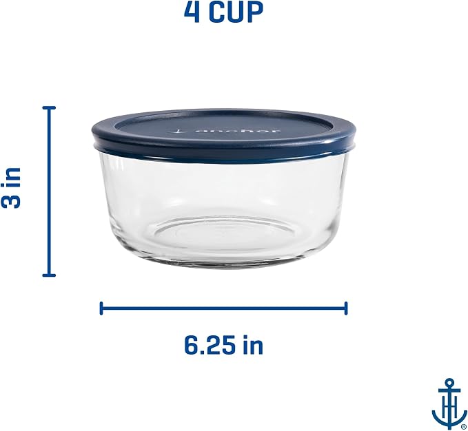Anchor Hocking SnugFitTM Round Food Storage Containers - Image 7