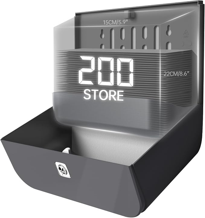 Paper Towel Dispenser, Large Capacity Wall Mount Tissue Dispensers - Image 3