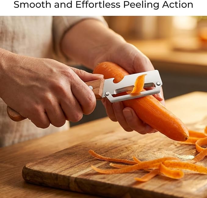 2 Pack Multifunctional Vegetable Peeler, 2-in-1 Kitchen Peeler - Image 3