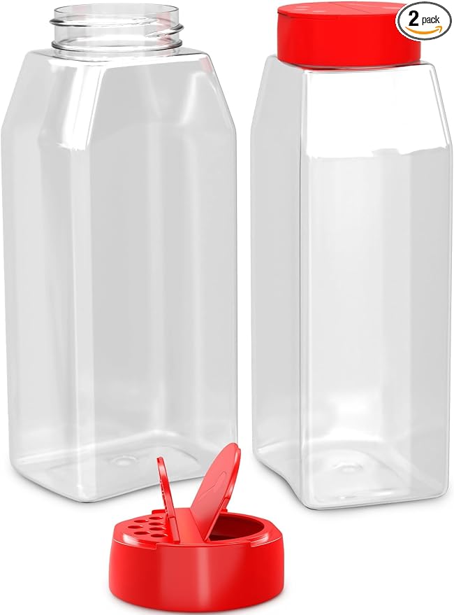 2Pcs Large Seasoning Containers by Reluen