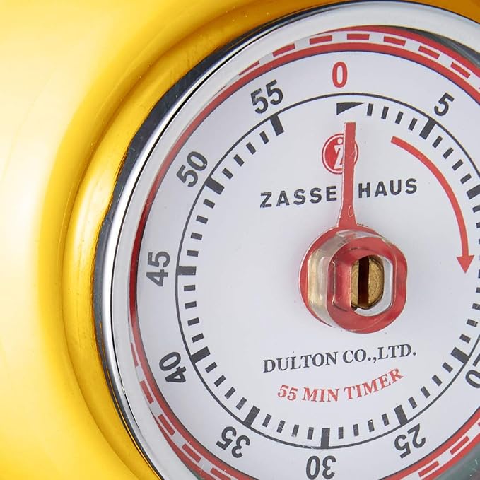 Zassenhaus Magnetic Retro Kitchen Timer, Classic Mechanical Cooking Timer - Image 3