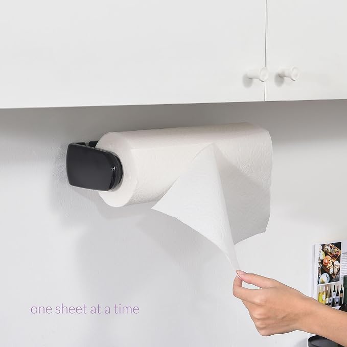 simpletome Paper Towel Holder ONE Hand Tear Adaptive Tension Arm Adjustable - Image 3