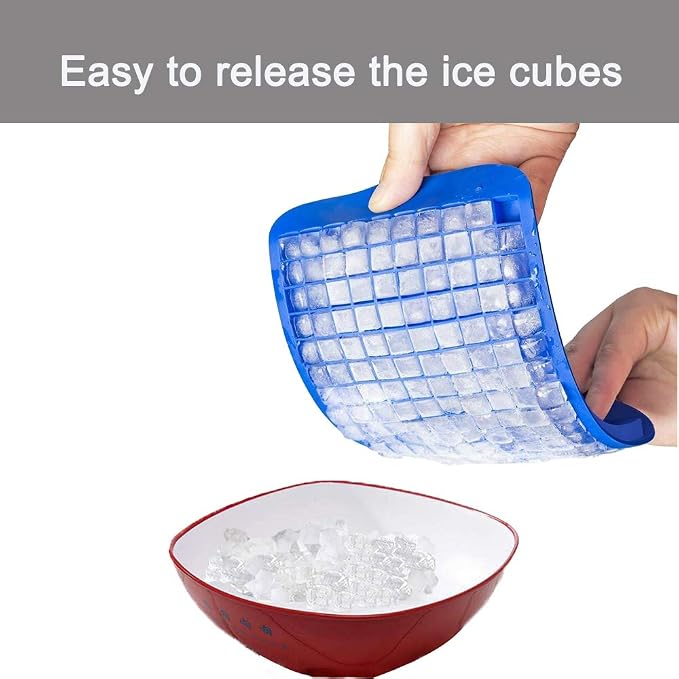 LeeYean Silicone Mini Ice Cube Trays 2 Pack, 160 Small Ice Cube Molds Easy - Image 5