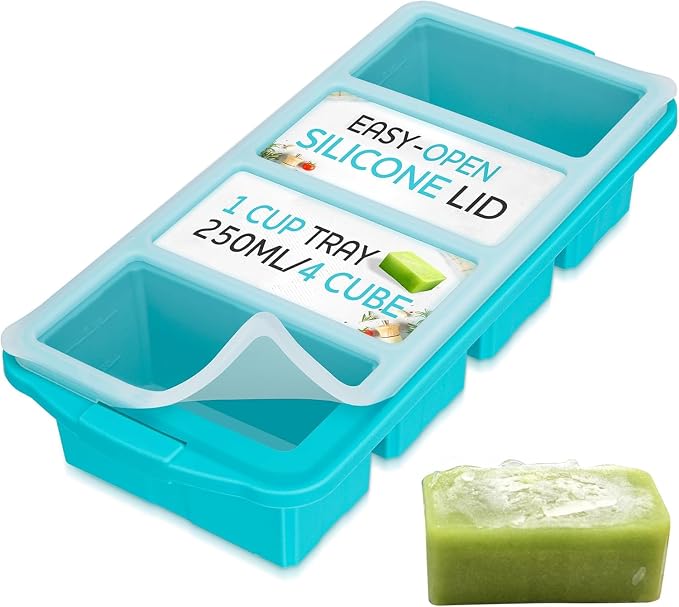Silicone Freezer Tray With Lid by Xomoo