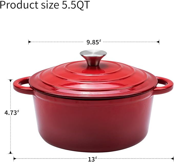 Enameled Cast Iron Dutch Oven - Image 3