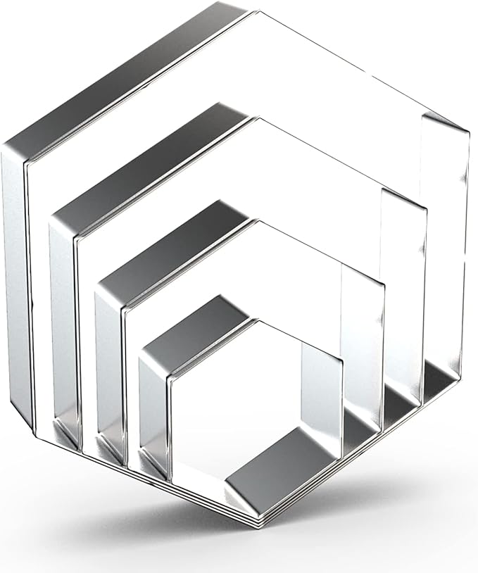 Hexagon Cookie Cutter Set Large by QAAQS