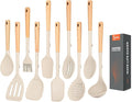 Silicone Cooking Utensils Set of 10 by TesQita