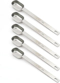 5PCS 1tsp Single Measuring Spoon, Stainless Steel Long Handle Individual by BERYLER
