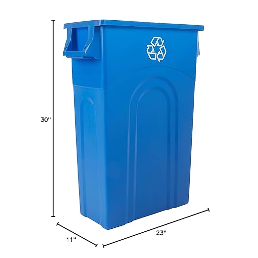 United Solutions Highboy Recycling Container, 23 Gallon, Space Saving Slim - Image 7