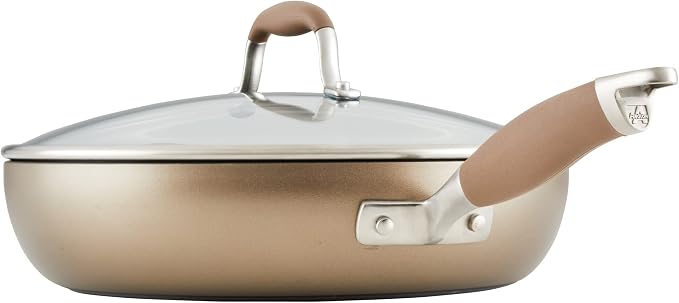 Anolon Advanced Hard Anodized Nonstick Deep Frying Pan/Skillet - Image 3