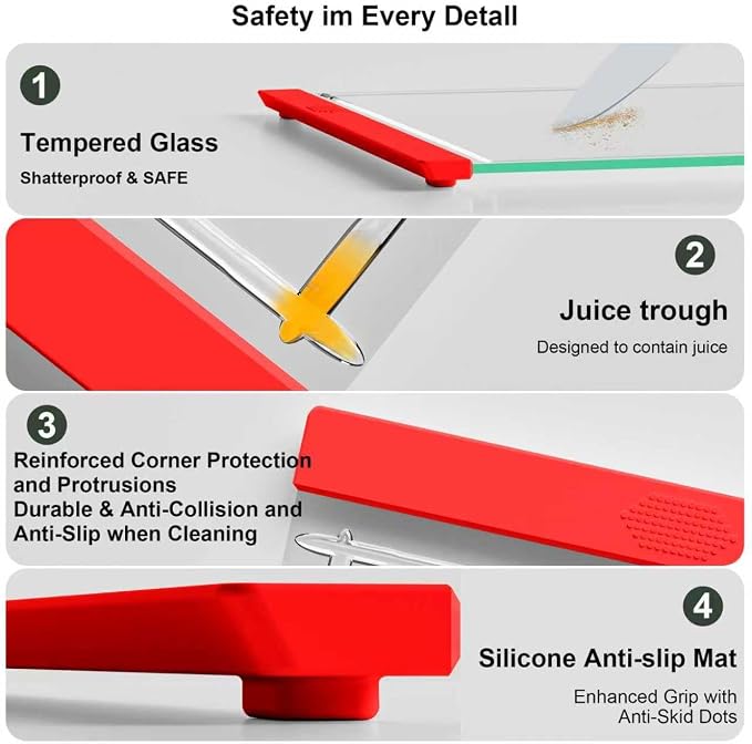 Tempered Glass Cutting Board Set - Image 4