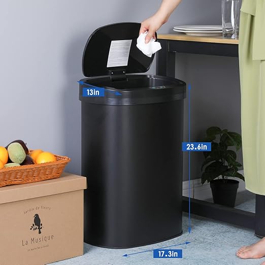 13 Gallon 50 Liter Garbage Can Kitchen Trash Can - Image 8