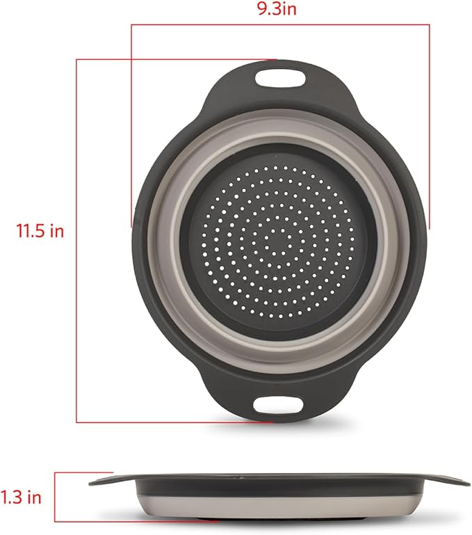 Glad Collapsible Colander Strainer - 2L | Small Pasta Drainer - Image 2