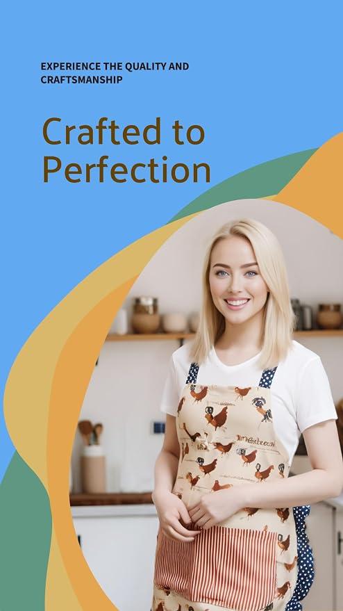 Lovely Flower Pattern Retro Aprons - Image 3