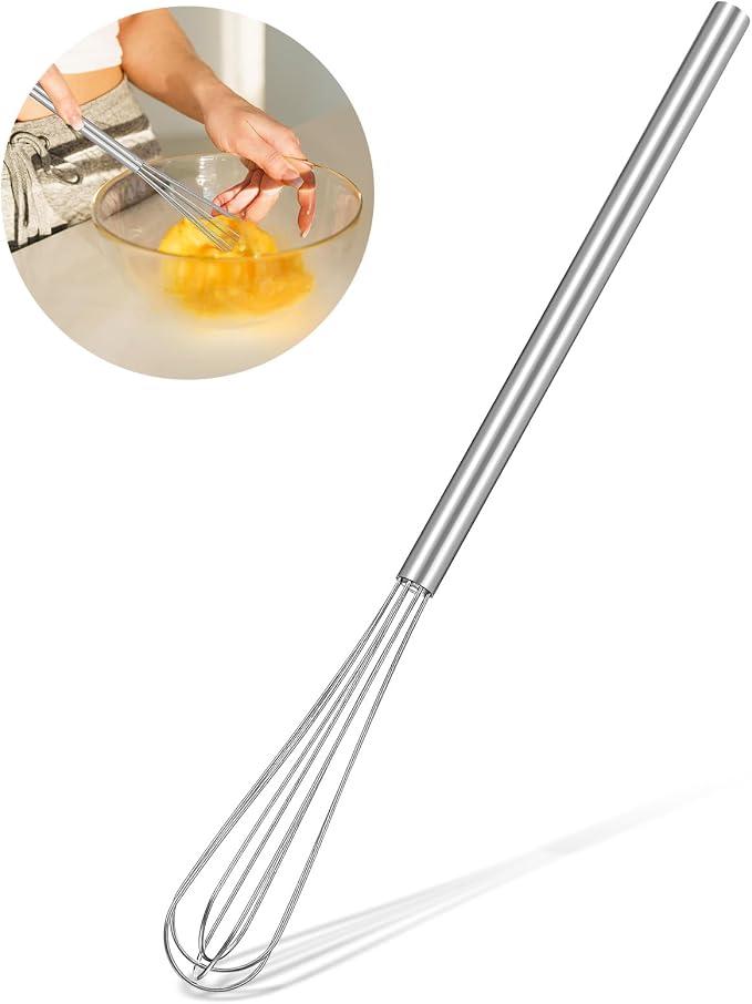 Hecila 1PC Mini Whisk Stainless Steel Mixer Compact Small Whisks - Image 3