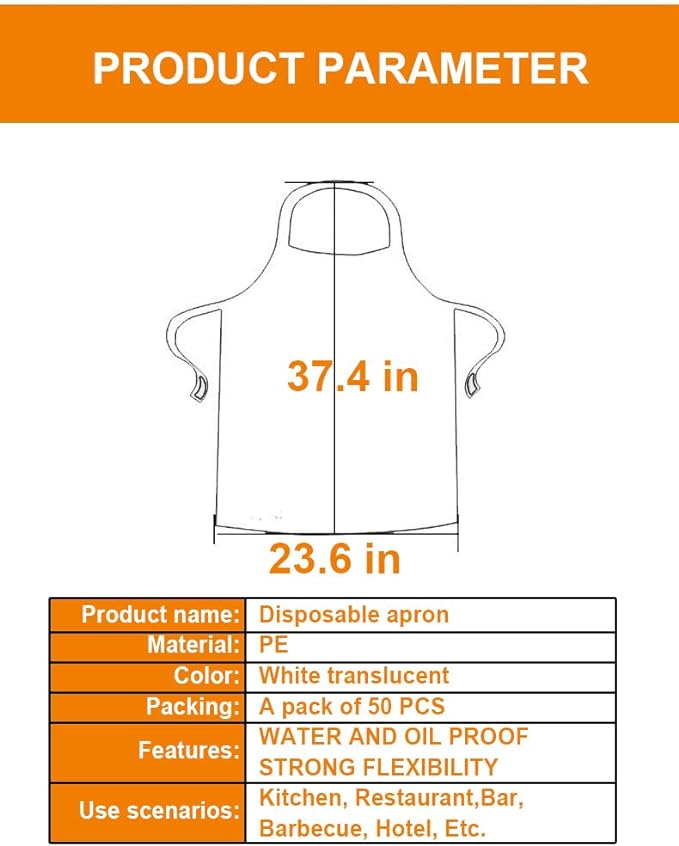 Disposable Aprons, Plastic apron - Image 6
