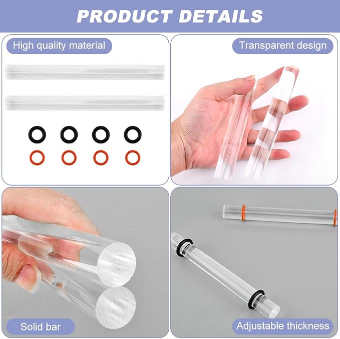 Polymer Clay Tools, Air Dry Clay Tools Clear Slab Roller Supplies Art Craft DIY - Image 7