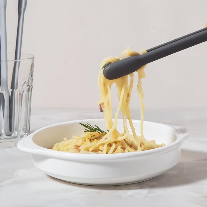 carrotez Silicone Cooking Kitchen Tongs, Non-Scratch Serving Tongs 9.25 Inches - Image 3